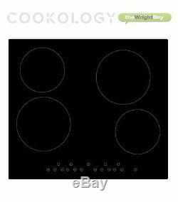 Cookology CET600 Ceramic Hob & 60cm CDD600BK Downdraft Extractor Fan Pack