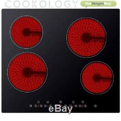 Cookology CET600 Ceramic Hob & 60cm CDD600BK Downdraft Extractor Fan Pack