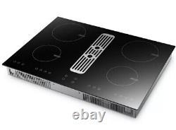 Cookology CIHDD700 70cm Induction Hob with Built-in Downdraft Extractor Fan