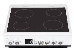 Cookology Electric Cooker 60cm with Double Oven & Ceramic Hob White CFDO600WH