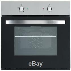 Cookology Fan Forced Oven, 60cm Touch Control Ceramic Hob & Visor Hood Pack