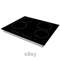 Cookology Fan Forced Oven, 60cm Touch Control Ceramic Hob & Visor Hood Pack