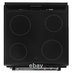 Cookology Retro Electric Cooker 60cm with Ceramic Hob Black RETDO600BK