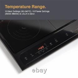 Dual Induction Hob Double Portable Digital Twin Hot Plate 2800W