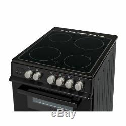 Electra PFSDOV5B Free Standing A/A Electric Cooker with Ceramic Hob 50cm Black