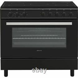 Electra SCR90B 90cm Electric Range Cooker with Ceramic Hob Black A Rated