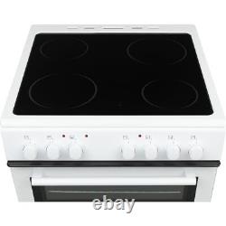 Electra TCR60W-2 60cm Free Standing Electric Cooker with Ceramic Hob White A