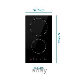 ElectriQ 30cm 2 Zone Plug In Ceramic Hob eiQC30P