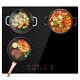 Electric Ceramic Hob, 4 Zone Bulit-in Cooktop Cooker, Touch Control, Timer, Black Uk