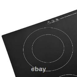 Electric Ceramic Hob Touch Control 4 Zone 60cm Satin Glass Kitchen Cooker UK