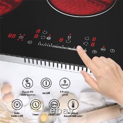 Electric Ceramic&Induction Hob Built-in /2/4/5 Cooking Zone Timer Touch Control