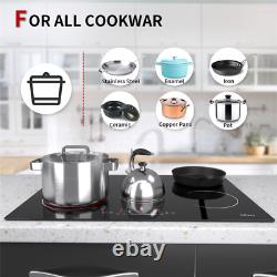 Electric Ceramic&Induction Hob Built-in /2/4/5 Cooking Zone Timer Touch Control