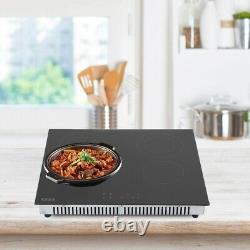 Electric Ceramic Induction Hob Touch Control 4 Zone Kitchen Household Cooker