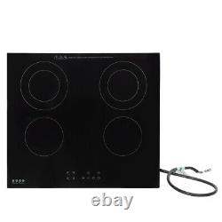 Electric Ceramic Stove Hob Touch Control Hot Plate 4 Zone Burner Induction Cook