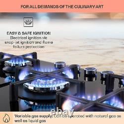 Electric Cooking Gas Hob Burner Kitchen 5 Zone Touch Glass Ceramic 6500W Black