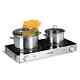 Electric Hob Cooker Halogen Double 2 Ring Hot Plate Glass Ceramic Range Cooker