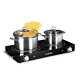 Electric Hob Cooker Halogen Double 2 Zone Hot Plate Glass Ceramic Range Cooker