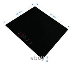 Electric Induction/Ceramic Hob 4 Cooking Zone Built-in 7000W Kitchen Cooker 59cm