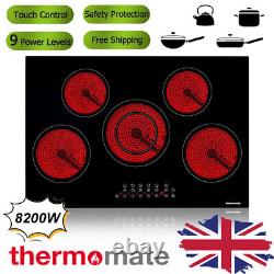 Electric Induction Hob 5 Zones 77cm Built-in Cooktop Sensor Touch-Control Timer