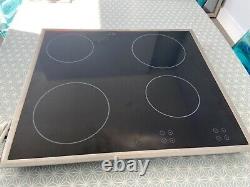 Electric hob, black with silver trim, needs 30amp fuse connection. Brand new