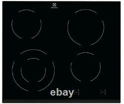 Electrolux black ceramic electric hob EHF6241FOK