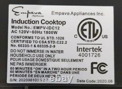 Empava 12 in Electric Induction Cooktop Smooth Surface with 2 Burners 120V IDCX12