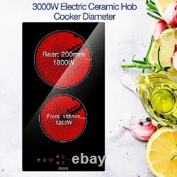 Empava Ceramic Hob, 2 Ring Electric Hob, Cooktop, Halogen Hob, Electric Hob Cook