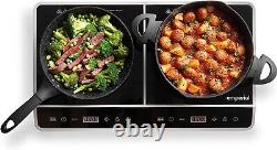 Emperial Twin Induction Hob Portable Digital Dual Electric Cooker 2800W