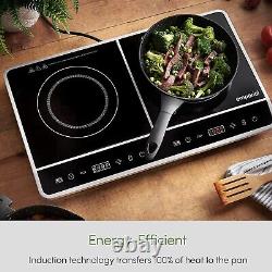 Emperial Twin Induction Hob Portable Digital Dual Electric Cooker 2800W