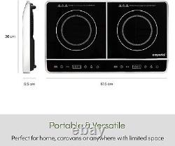 Emperial Twin Induction Hob Portable Digital Dual Electric Cooker 2800W