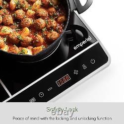 Emperial Twin Induction Hob Portable Digital Dual Electric Cooker 2800W