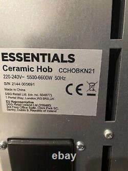 Essentials CCHOBKN21 Electric Ceramic Hob Black