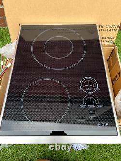 Ex Display Wolf CT15E/S Electric Hob 2 Burner Module Cooktop Appliance