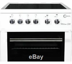 FLAVEL MLB5CDW 50cm Electric Cooker With Ceramic Hob, Oven & Grill White