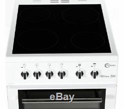 FLAVEL MLB5CDW 50cm Electric Cooker With Ceramic Hob, Oven & Grill White
