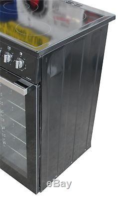 FLAVEL MLN9CRK 90 cm Electric Range Cooker Ceramic Hob 2 Ovens Black #2305