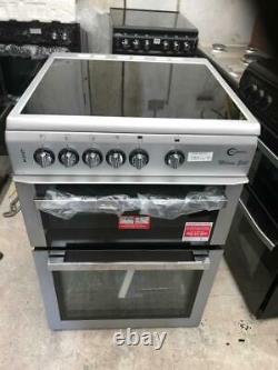 Flavel ML61CDS Milano Silver Electric Cooker Twin Cavity Ceramic Hobs 60cm
