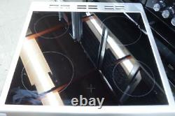 Flavel ML61CDS Milano Silver Electric Cooker Twin Cavity Ceramic Hobs 60cm PEC G