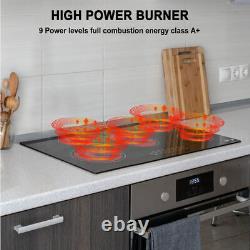 GASLAND 5 Zones Electric Cooktop Built-in Ceramic Hob 8500W 90cm Black Hot Plate