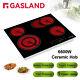 Gasland Ceramic Hob 60cm Electric Cooktop Burner, Built-in Glass Cooker 6600w