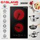 Gasland Chef 30cm Built-in Ceramic Hob Electric Cooker 2 Zone Touch Control 3kw