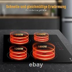 GASLAND Chef 4 Zone Built-in 60cm Ceramic Hob 6000W Kitchen Cooker Touch Control
