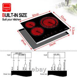 GASLAND Chef 60cm Ceramic Hob Touch Control Electric Built-in Worktop 3 Zones