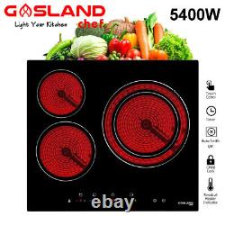 GASLAND Chef CH603BF 60cm Built-in Ceramic Hob, 3 Zones Electric Cooktop 5400W