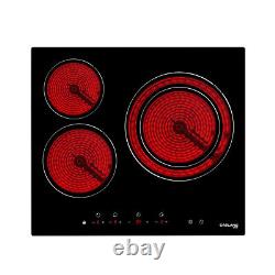 GASLAND Chef CH603BF 60cm Built-in Ceramic Hob, 3 Zones Electric Cooktop 5400W