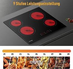 GASLAND Chef Ceramic Hob 60cm 4 Zones Electric Cooktop Touch Control In Black
