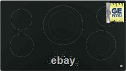 GE 36 in Radiant Electric Cooktop Black 5 Elements with Power Boil Smooth Surface