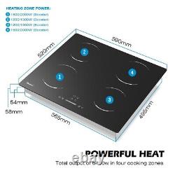 GIONIEN 60cm Induction Hob, 4 Ring Electric Hob, Bulit in Induction Cooker