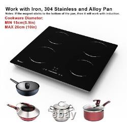 GIONIEN 60cm Induction Hob, 4 Ring Electric Hob, Bulit in Induction Cooker