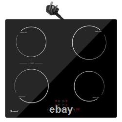 GIONIEN 60cm Plug in Induction Hob, 4 Ring Electric Cooker Hob with Flex Zone